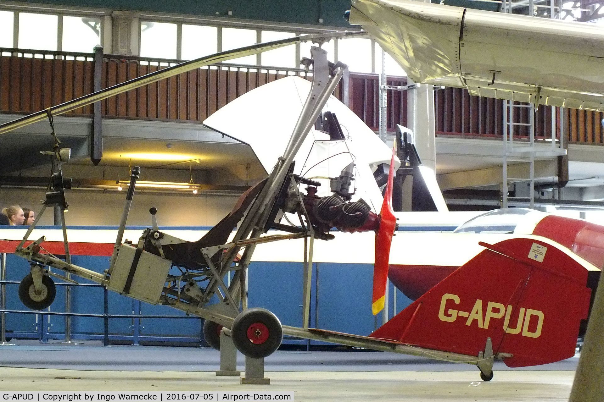 G-APUD, Bensen B-7MC Gyrocopter C/N 01 (G-APUD), Bensen B-7MC Gyrocopter at the Museum of Science and Industry, Manchester