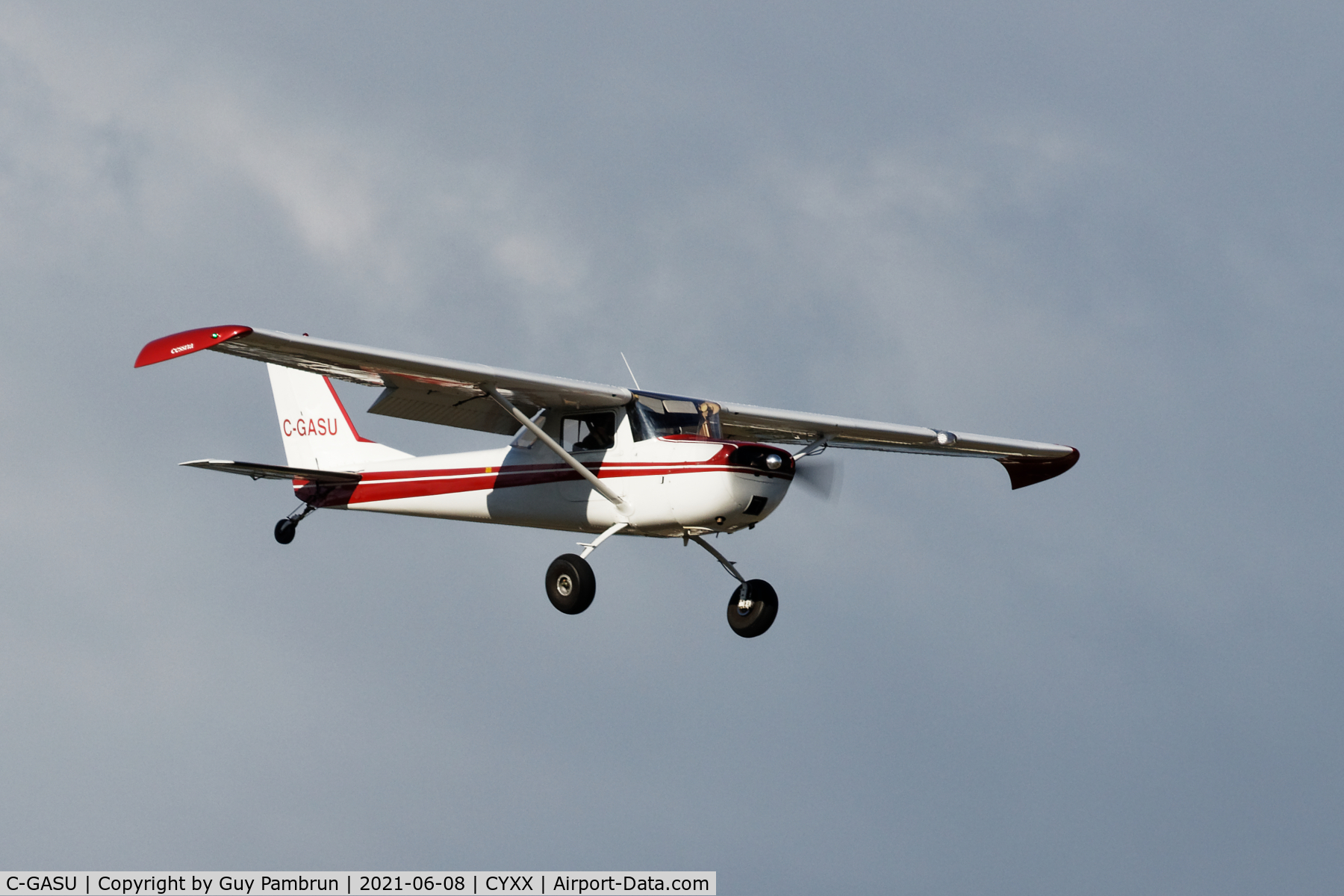 C-GASU, 1967 Cessna 150G C/N 15067153, Landing on 19