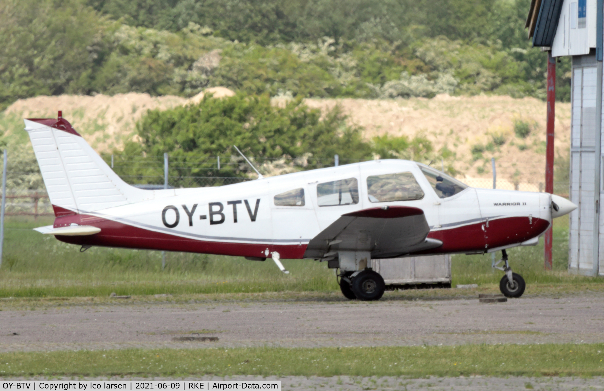 OY-BTV, 1978 Piper PA-28-161 Warrior II C/N 28-7816375, Roskilde 9.6.2021