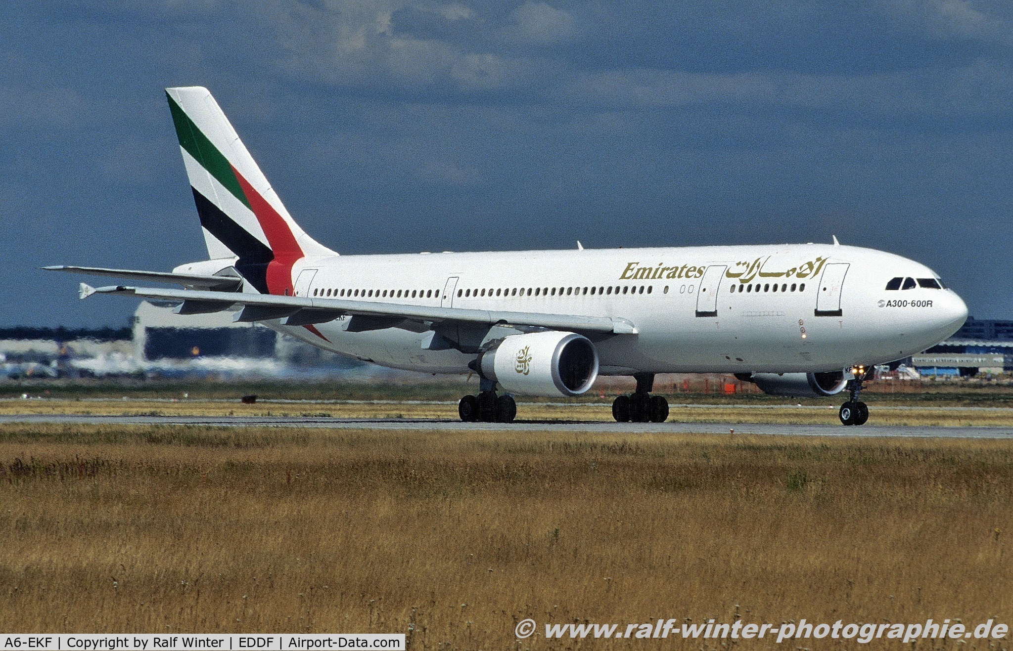 A6-EKF, 1990 Airbus A300B4-605R C/N 608, Airbus A300-805R - EK UAE Emirates - 608 - A6-EKF - 23.07.1996 - FRA