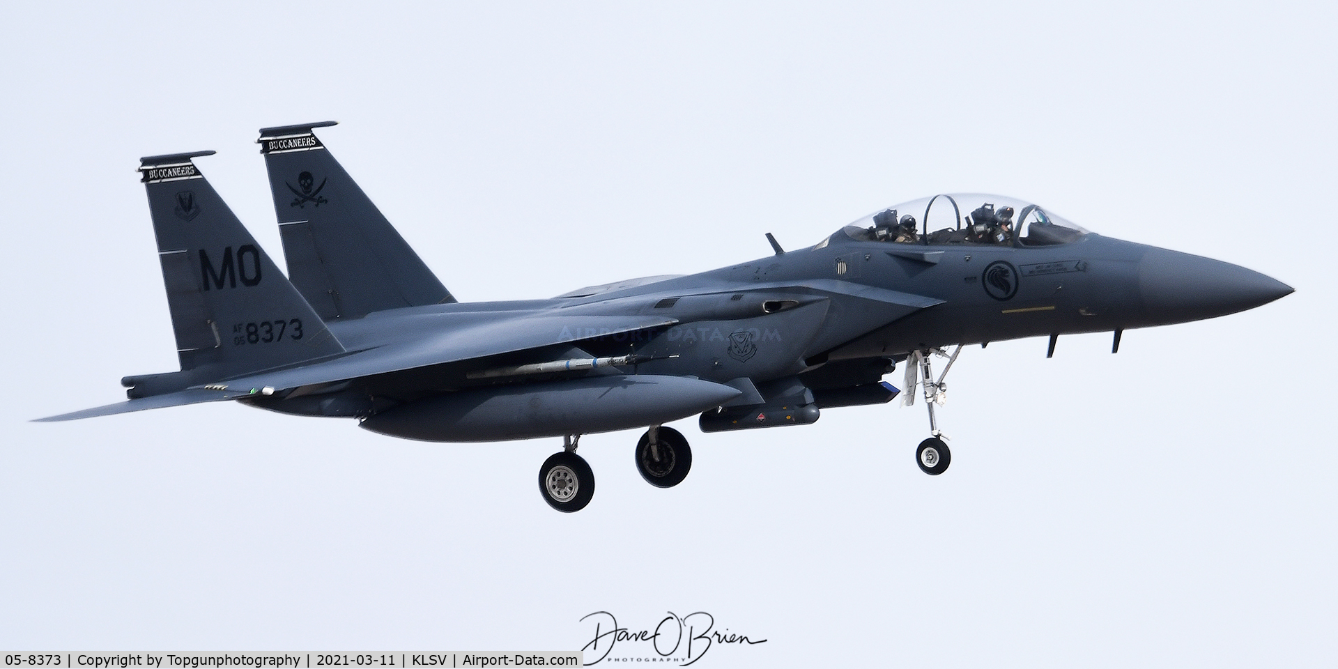 05-8373, 2005 Boeing F-15SG Strike Eagle C/N 05-8373, ROOSTER22 on a right base to RW21R