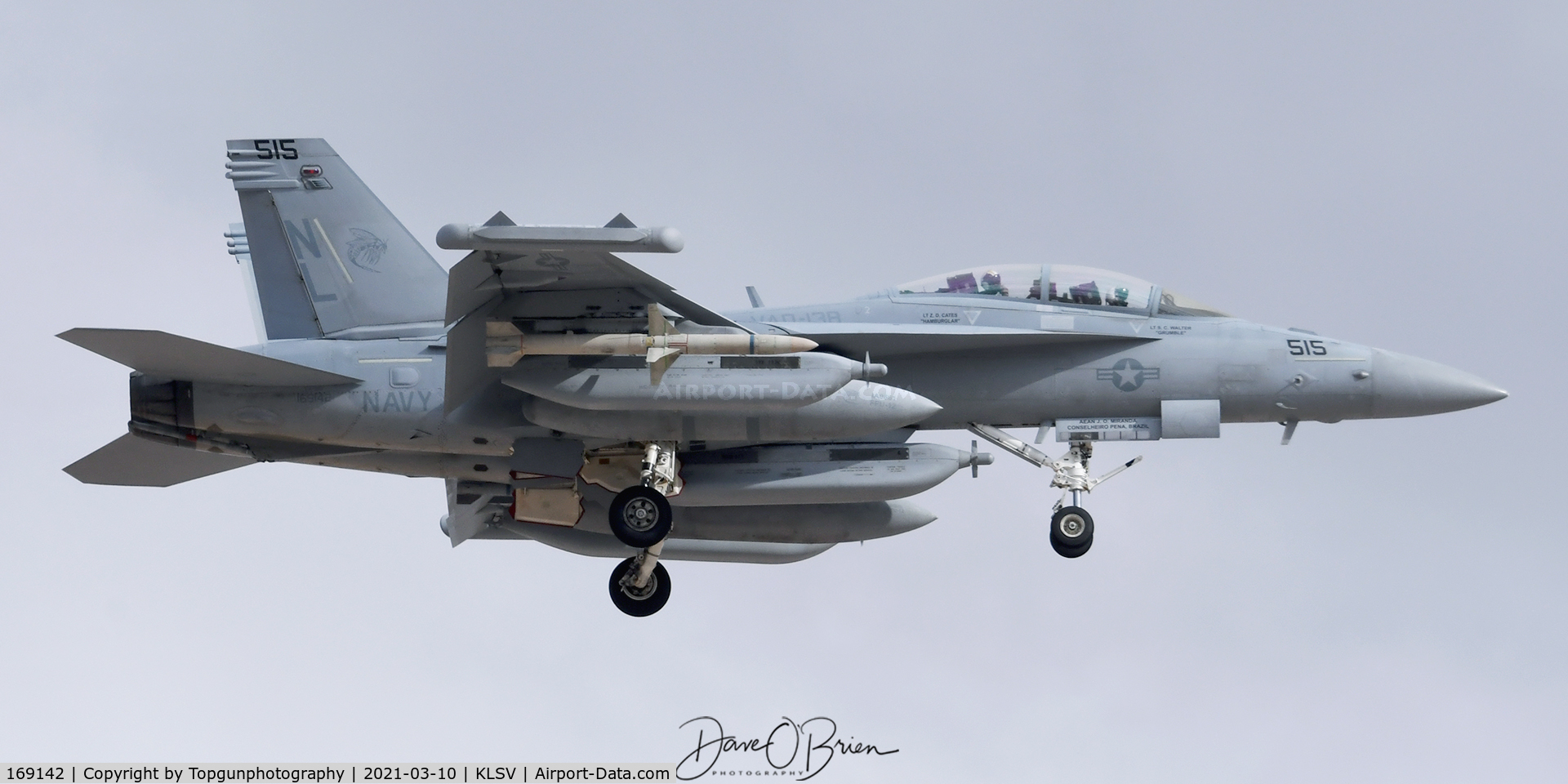 169142, Boeing EA-18G Growler C/N G133, VAQ138 out of NAS Whidbey Island landing at Nellis after a Red Flag sortie