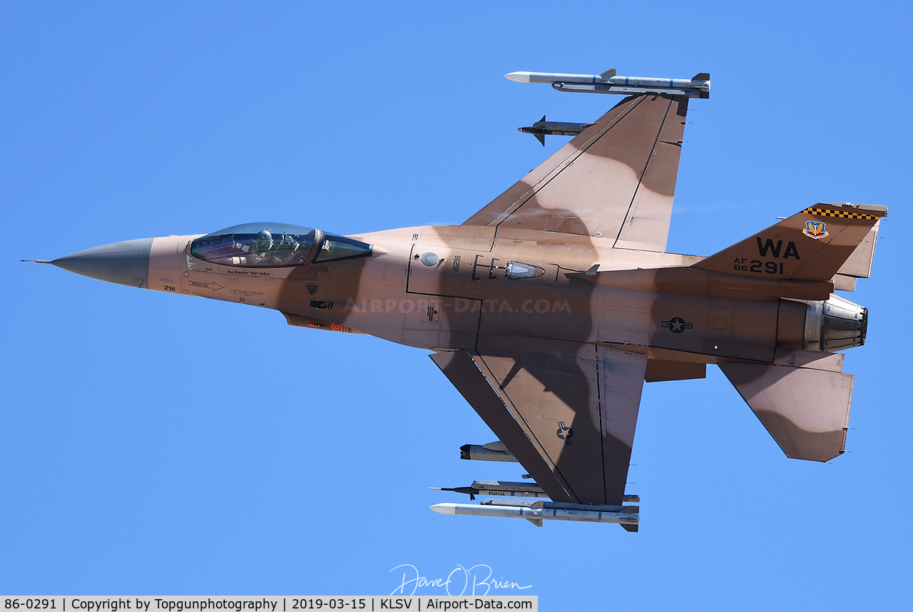 86-0291, 1986 General Dynamics F-16C Fighting Falcon C/N 5C-397, VIPER11 Flexing during Red Flag 19-2