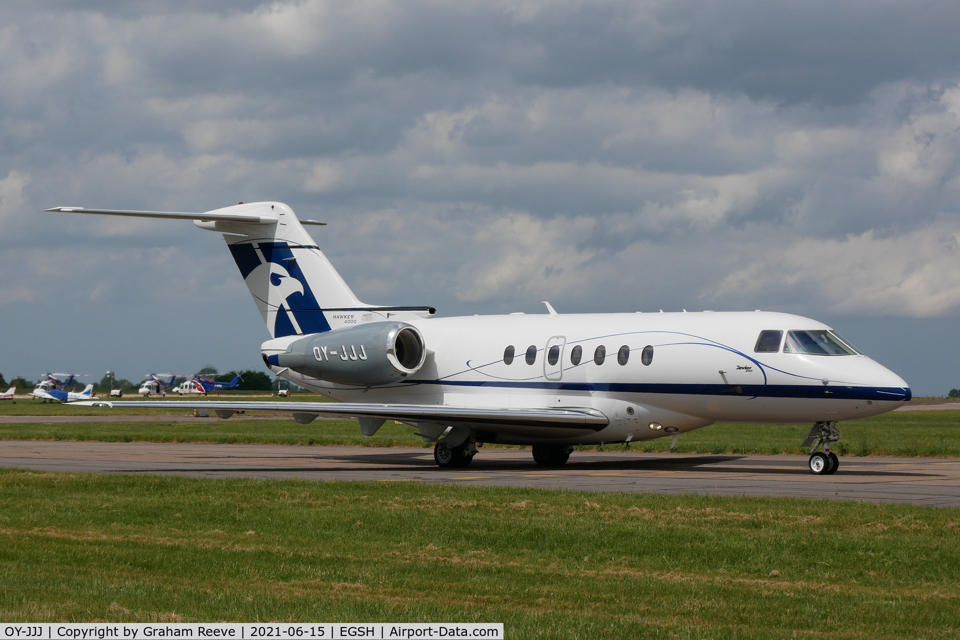 OY-JJJ, 2011 Hawker Beechcraft 4000 C/N RC-57, On the way to stand seven.