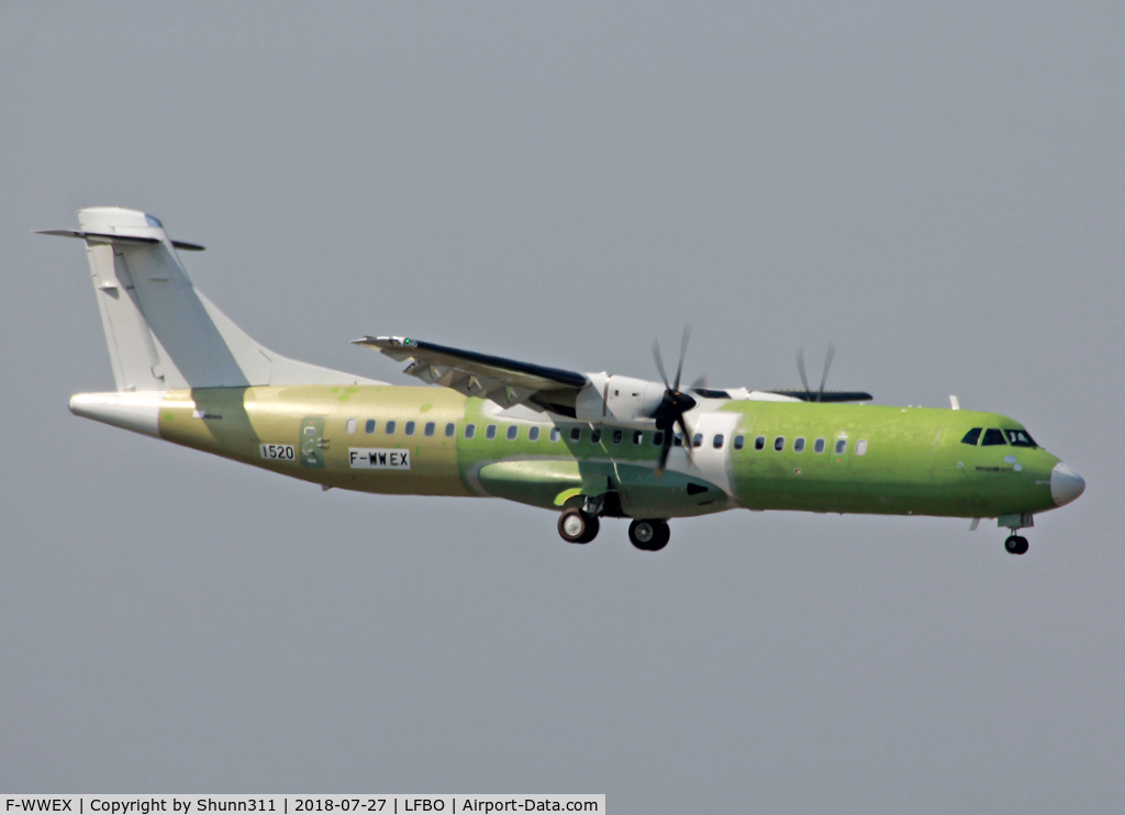 F-WWEX, 2018 ATR 72-600 (72-212A) C/N 1520, C/n 1520 - For Easyfly