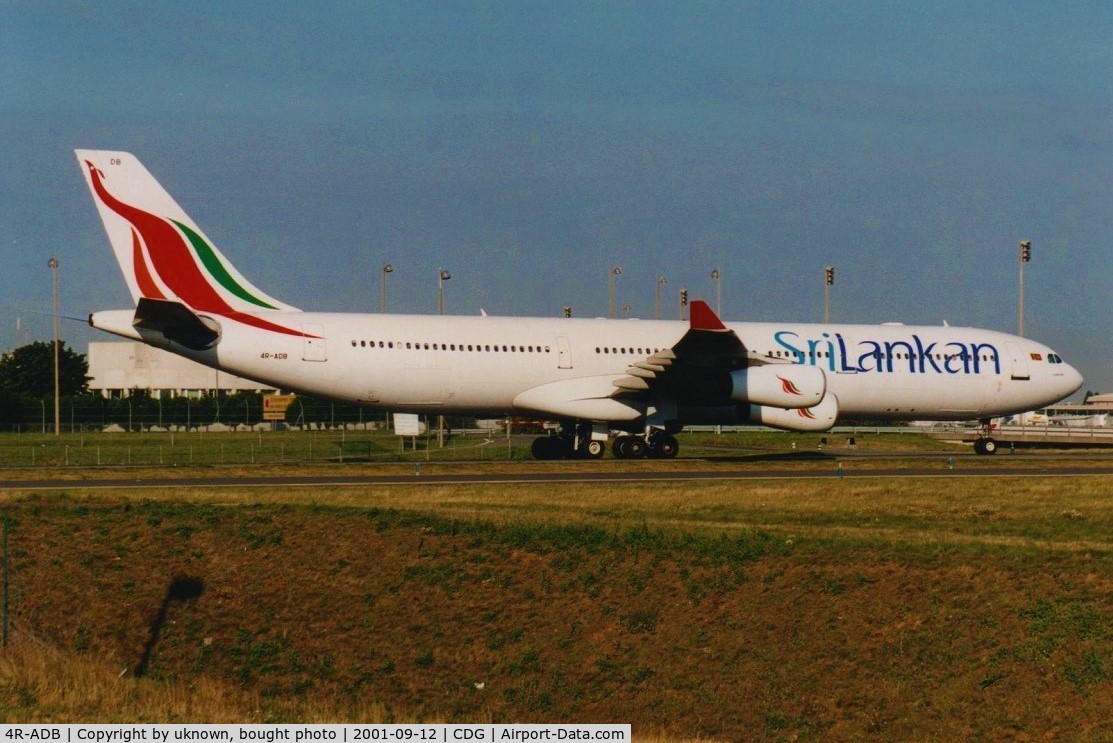 4R-ADB, 1994 Airbus A340-311 C/N 033, bought photo