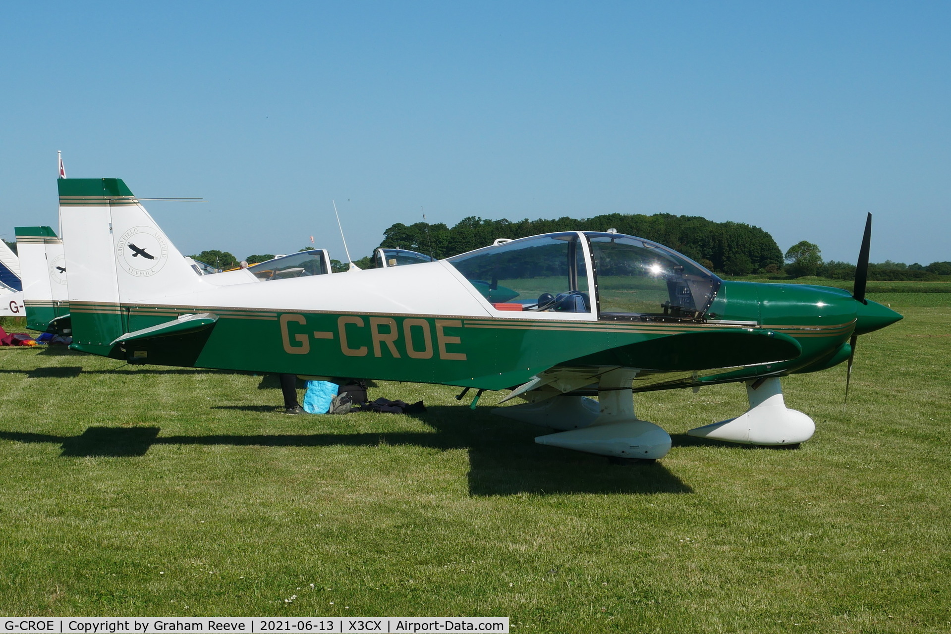 G-CROE, 1994 Robin HR-200-120B C/N 282, Parked at Northrepps.