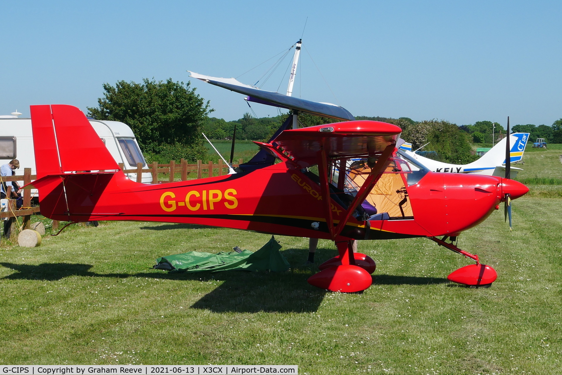 G-CIPS, 2015 Aeropro Eurofox 912(1) C/N BMAA/HB/661, Parked at Northrepps.
