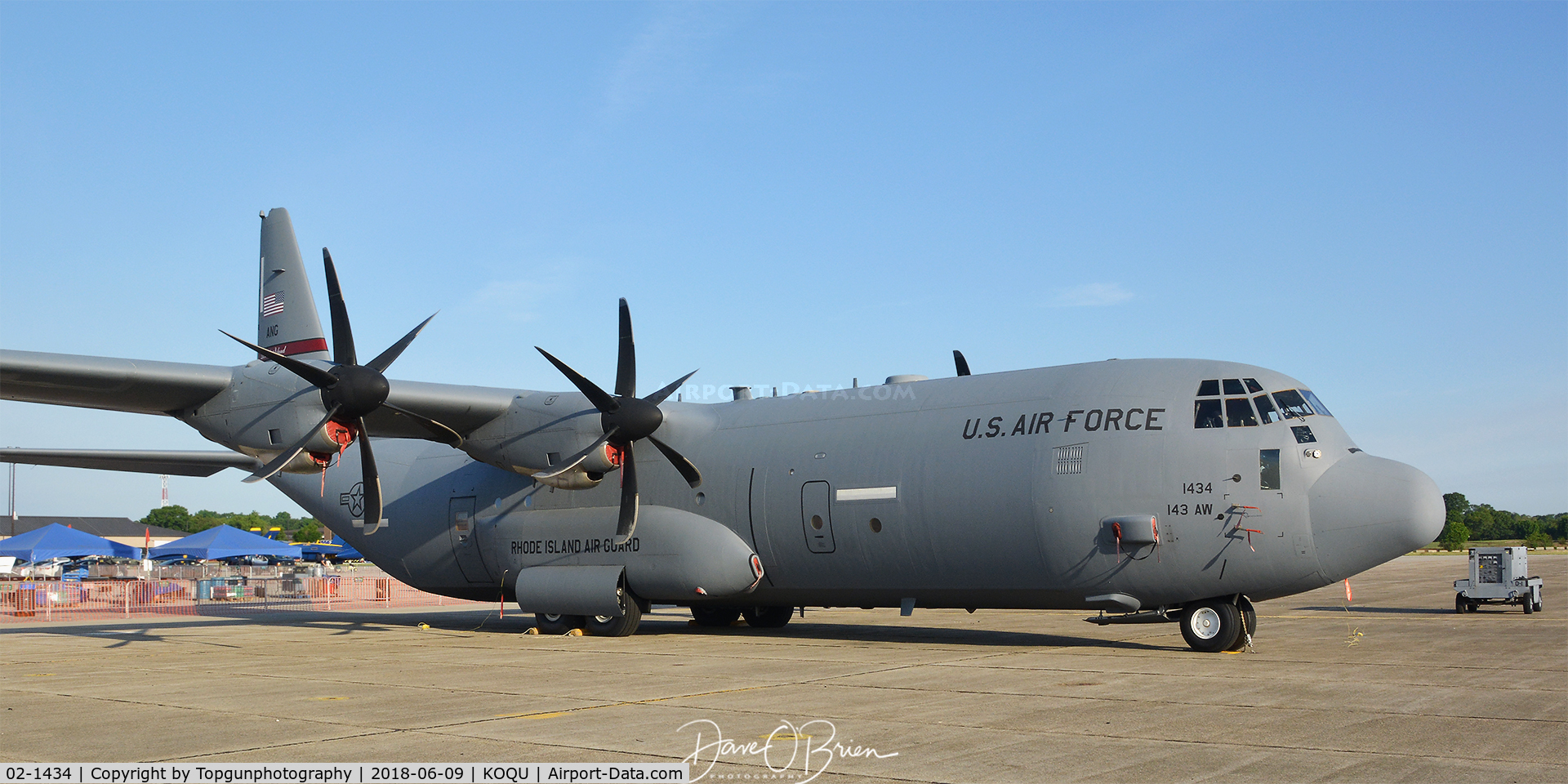 02-1434, 2002 Lockheed Martin C-130J-30 Super Hercules C/N 382-5547, 143rd Rhody