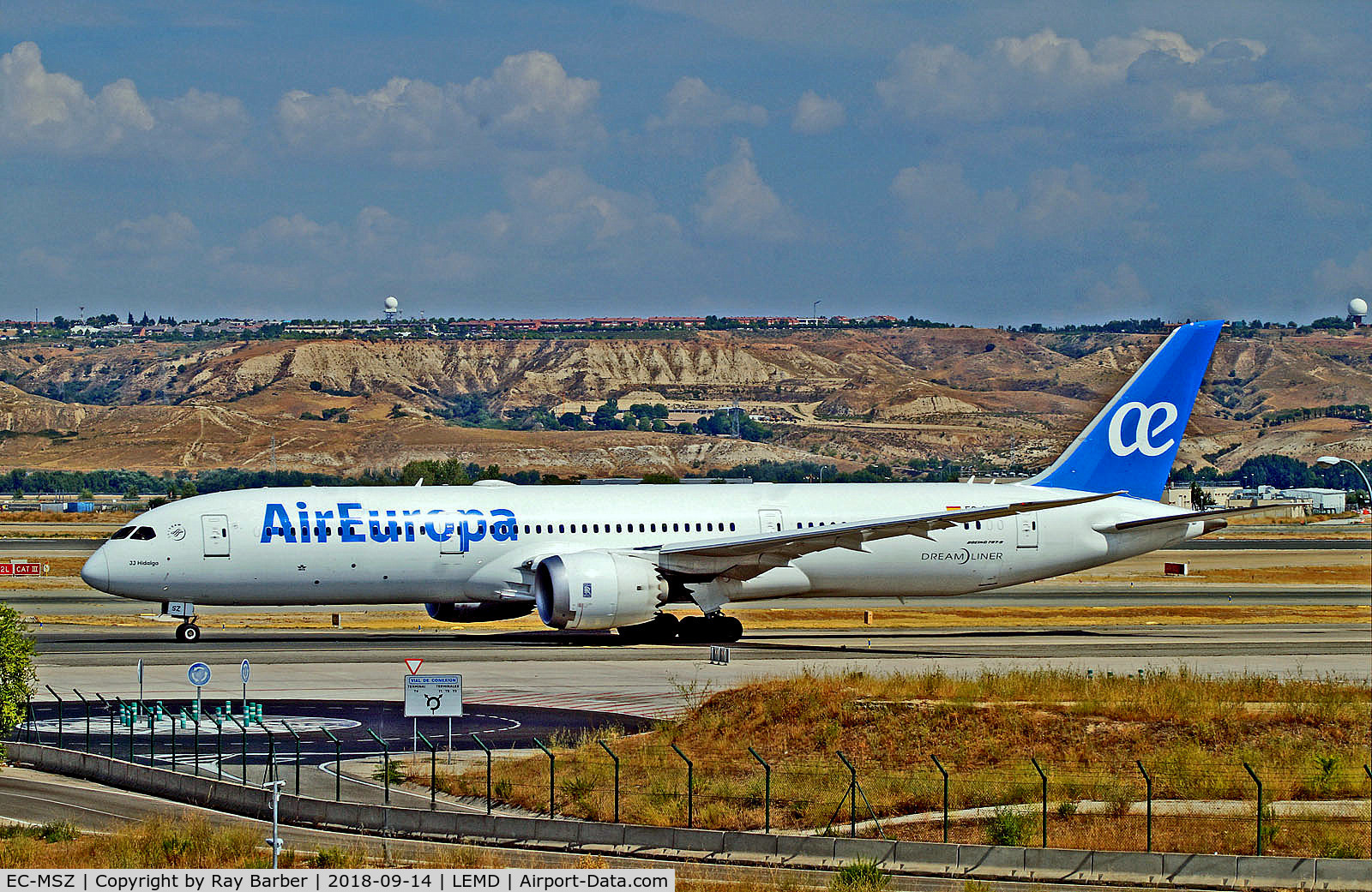 EC-MSZ, 2018 Boeing 787-9 Dreamliner C/N 62171, EC-MSZ   Boeing 787-9 Dreamliner [62171] (Air Europa) Madrid-Barajas~EC 14/09/2018