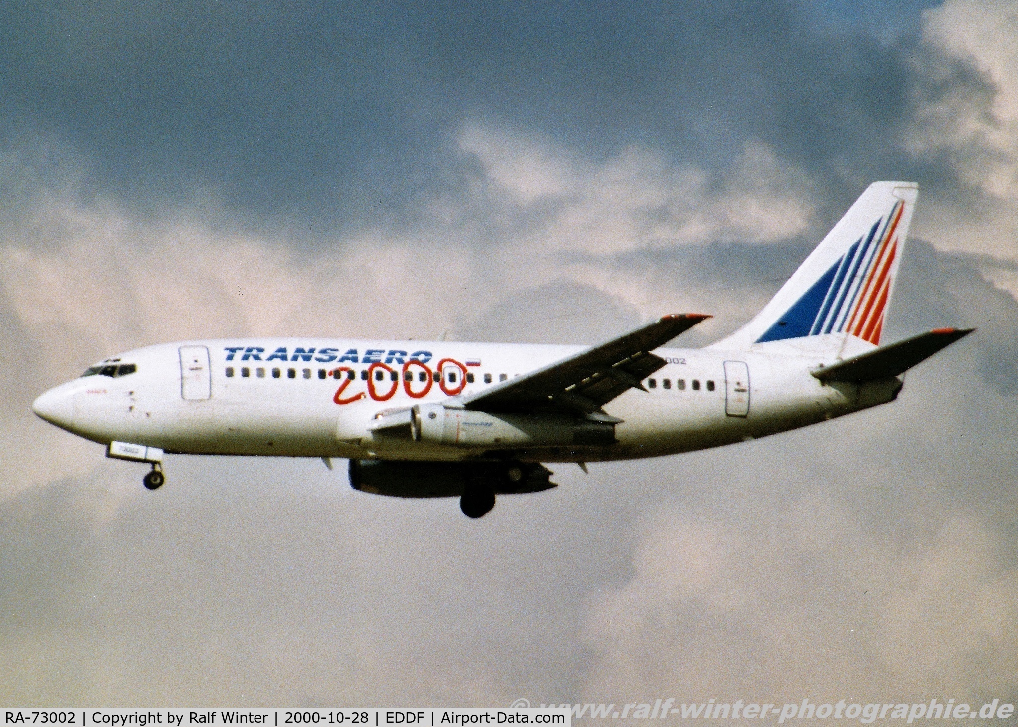 RA-73002, 1998 Boeing 737-5L9 C/N 28997, Boeing 737-236 - UN TSO Transaero Airlines '2000' - 22034 - RA-73002 - 10.2000 - FRA