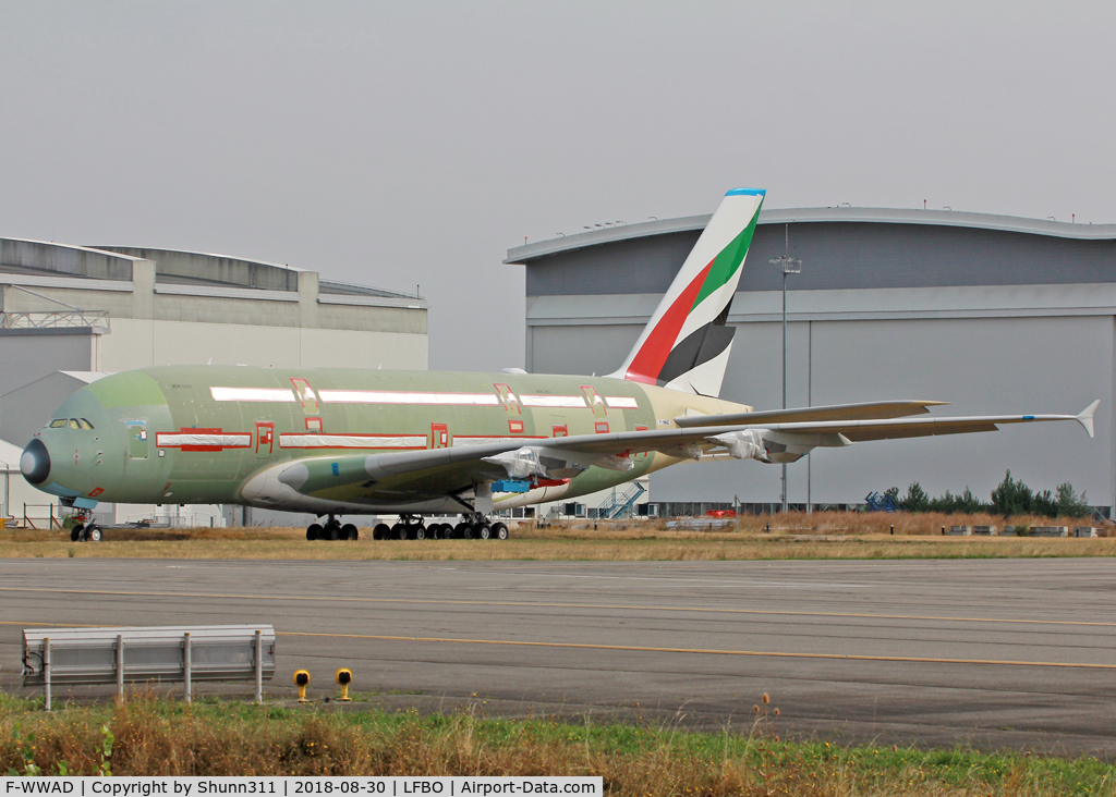 F-WWAD, 2018 Airbus A380-842 C/N 256, C/n 0256 - For Emirates as A6-EVG