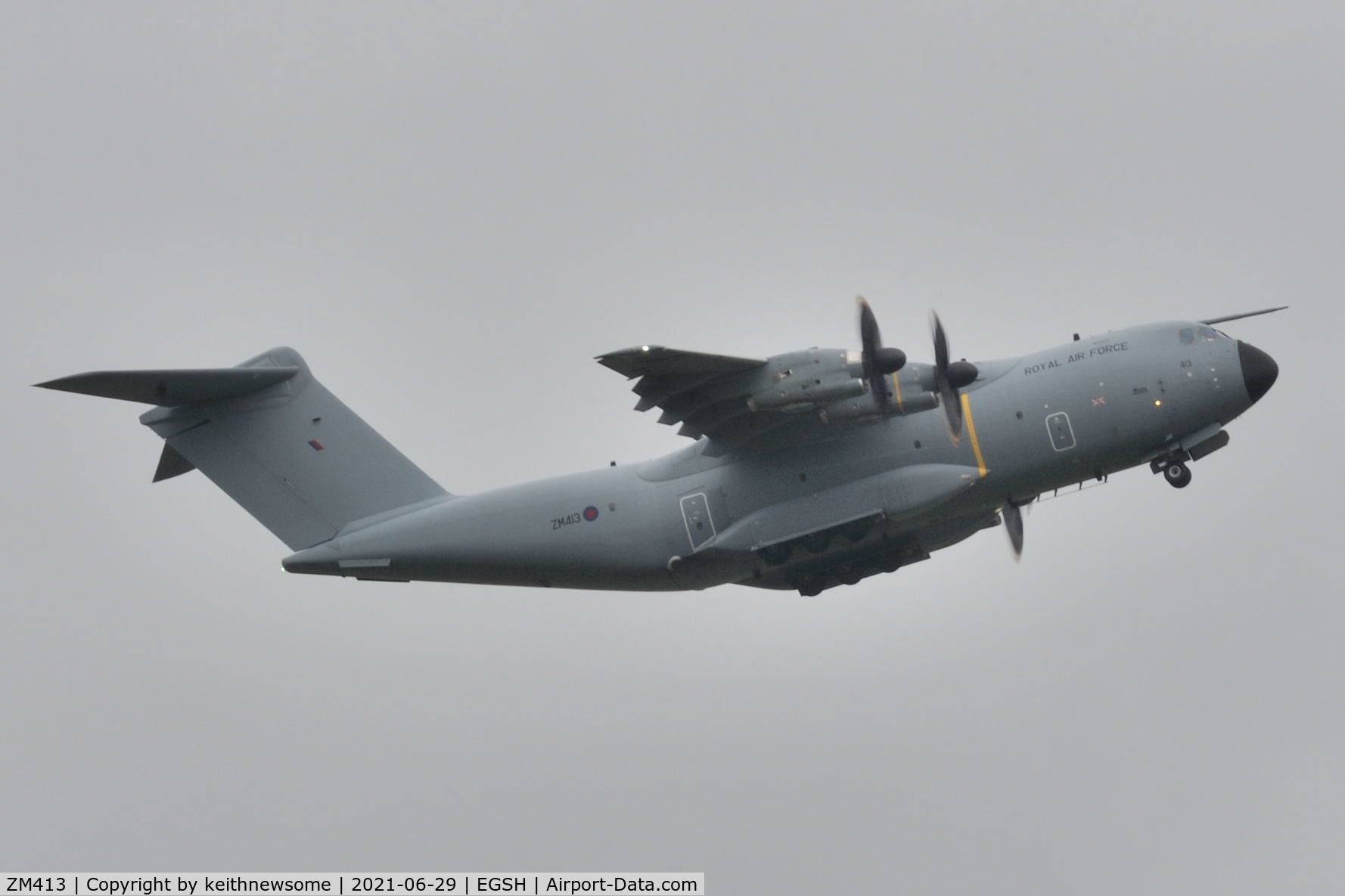 ZM413, 2016 Airbus A400M-180 Atlas C.1 C/N 045, One of two NDB approaches.