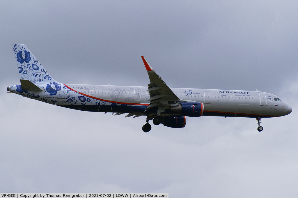 VP-BEE, 2015 Airbus A321-211 C/N 6726, Aeroflot - Russian International Airlines Airbus A321
