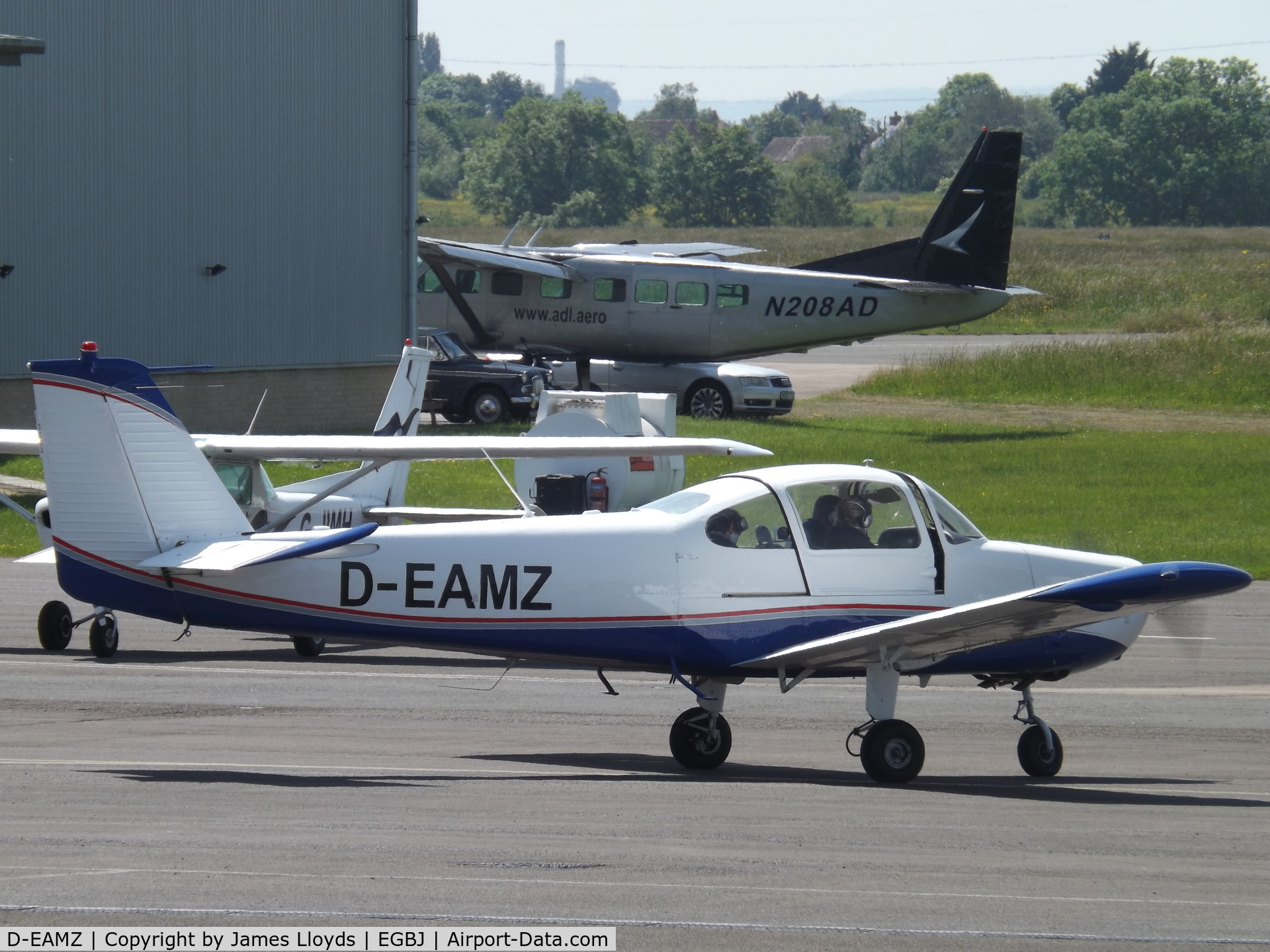 D-EAMZ, Fuji FA-200-160 Aero Subaru C/N 165, At Gloucestershire Airport.
