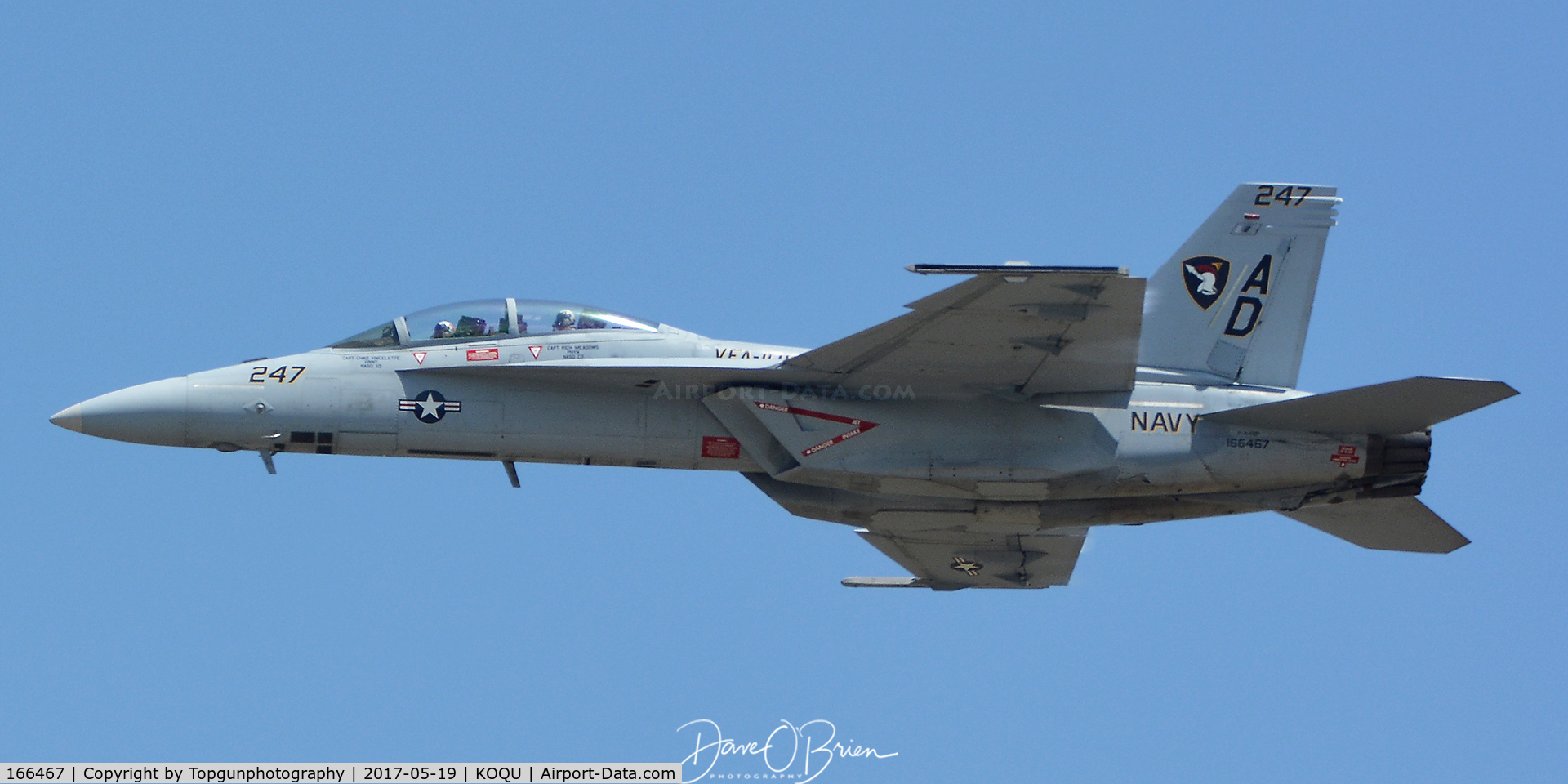 166467, Boeing F/A-18F Super Hornet C/N F102, GLADIATOR1 on his high speed pass