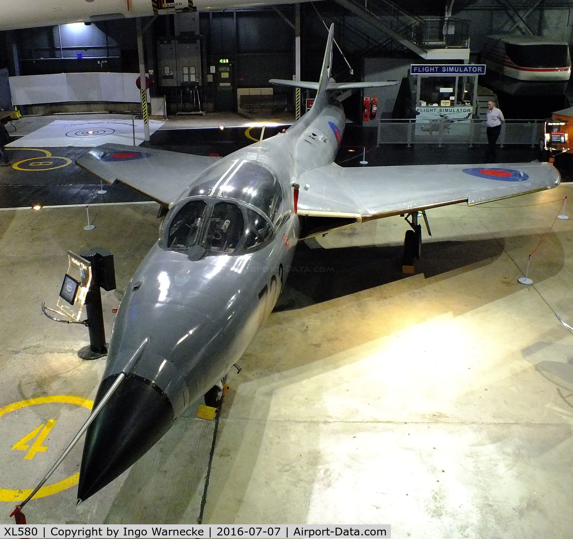 XL580, 1958 Hawker Hunter T.8M C/N 41H-693730, Hawker Hunter T8M at the FAA Museum, Yeovilton
