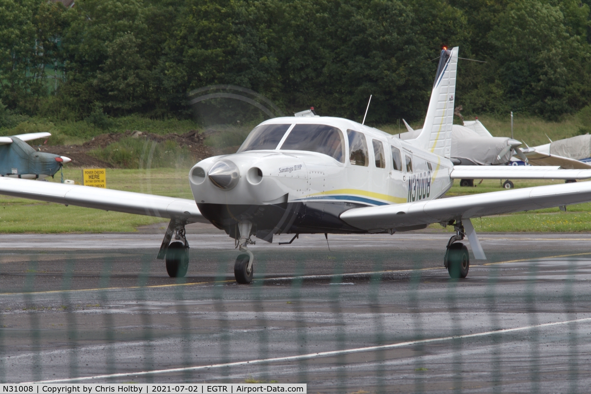 N31008, 2005 Piper PA-32R-301 Saratoga C/N 3246229, Just Arrived at Elstree Aerodrome