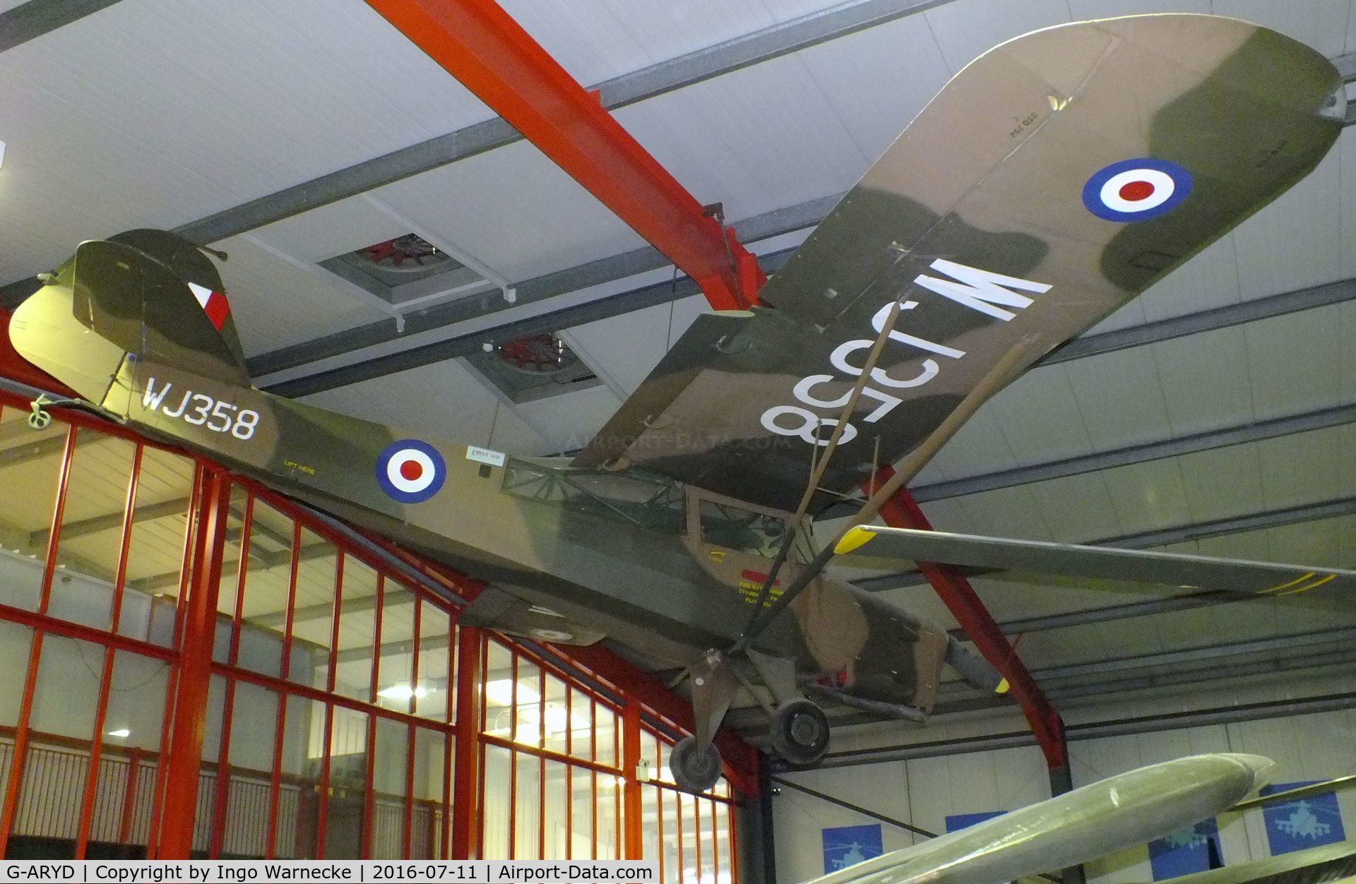 G-ARYD, 1952 Auster AOP.6 C/N Not found G-ARYD/WJ358, Auster AOP6 at the Museum of Army Flying, Middle Wallop