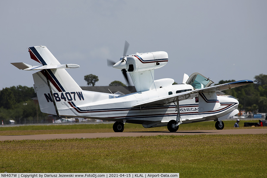 N8407W, 1983 Aerofab Inc Lake LA-250 C/N 58, Lake LA-250 Renegade  C/N 58, N8407W