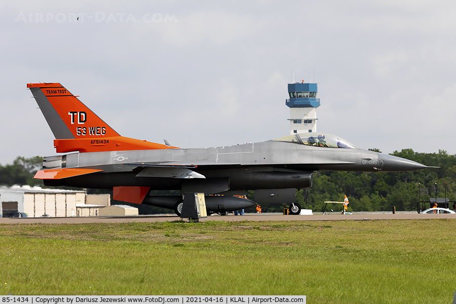 85-1434, 1985 General Dynamics F-16C Fighting Falcon C/N 5C-214, QF-16C  FSAT 85-1434 TD from  53 WEG Tyndall AFB, FL