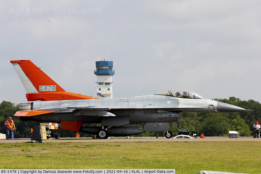 85-1478, 1985 General Dynamics F-16C Fighting Falcon C/N 5C-258, QF-16C  FSAT 85-1478 TD from  53 WEG Tyndall AFB, FL