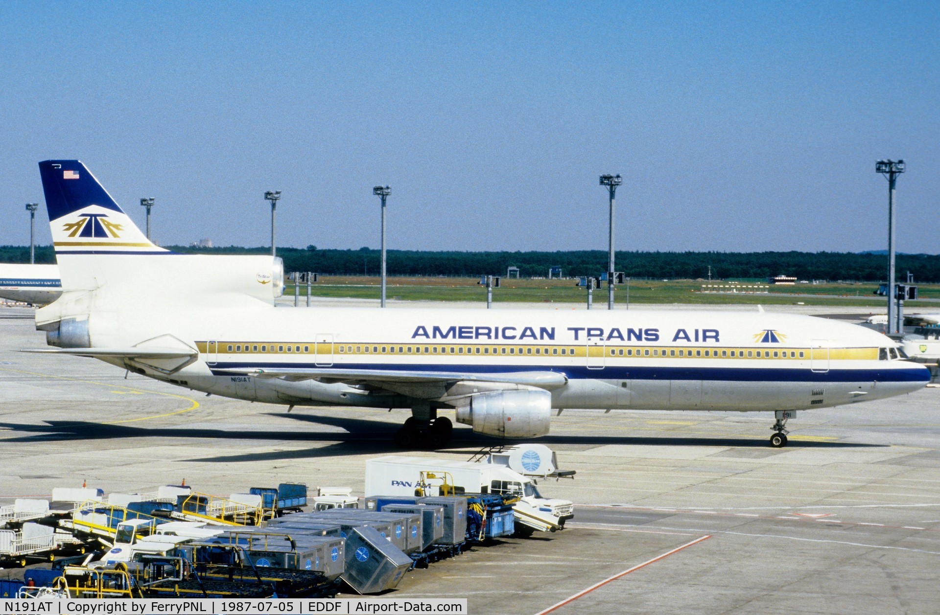 N191AT, 1974 Lockheed L-1011-385-1 TriStar 50 C/N 193C-1084, ATA L1011 taxying for departure