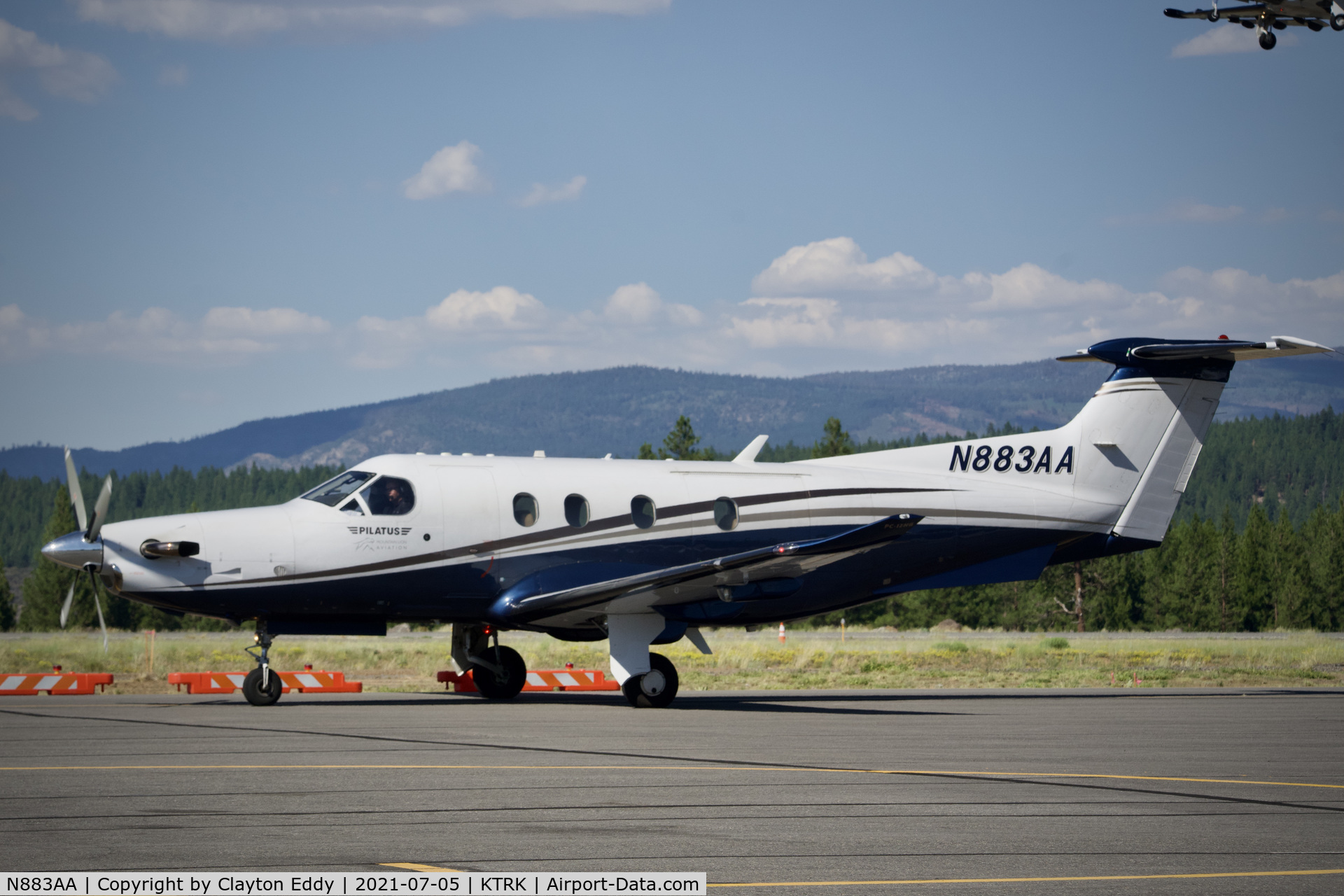 N883AA, 2009 Pilatus PC-12/47E C/N 1177, Truckee airport California 2021.
