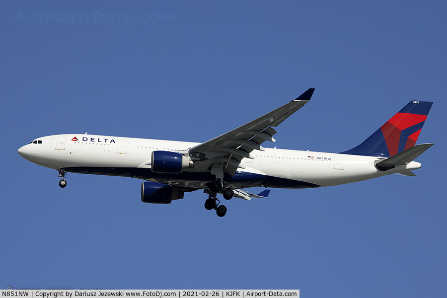 N851NW, 2004 Airbus A330-223 C/N 0609, Airbus A330-223 - Delta Air Lines  C/N 609, N851NW
