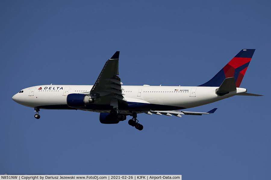 N851NW, 2004 Airbus A330-223 C/N 0609, Airbus A330-223 - Delta Air Lines  C/N 609, N851NW