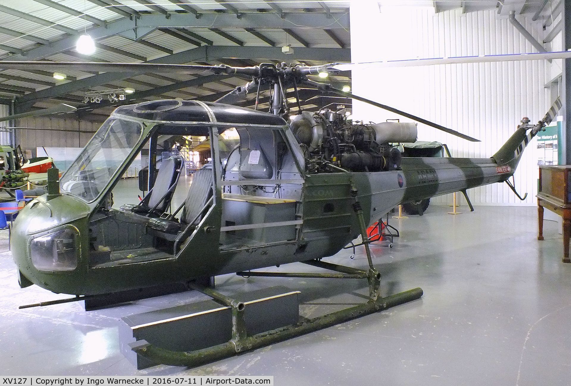 XV127, Westland Scout AH.1 C/N F9702, Westland Scout AH1 at the Museum of Army Flying, Middle Wallop