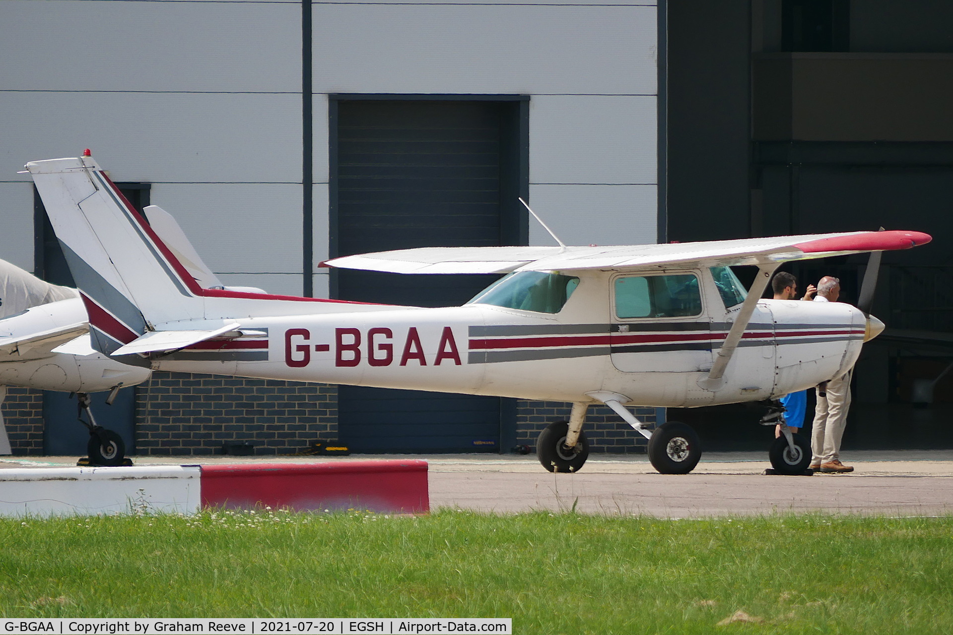G-BGAA, 1978 Cessna 152 C/N 152-81894, Parked at Norwich.