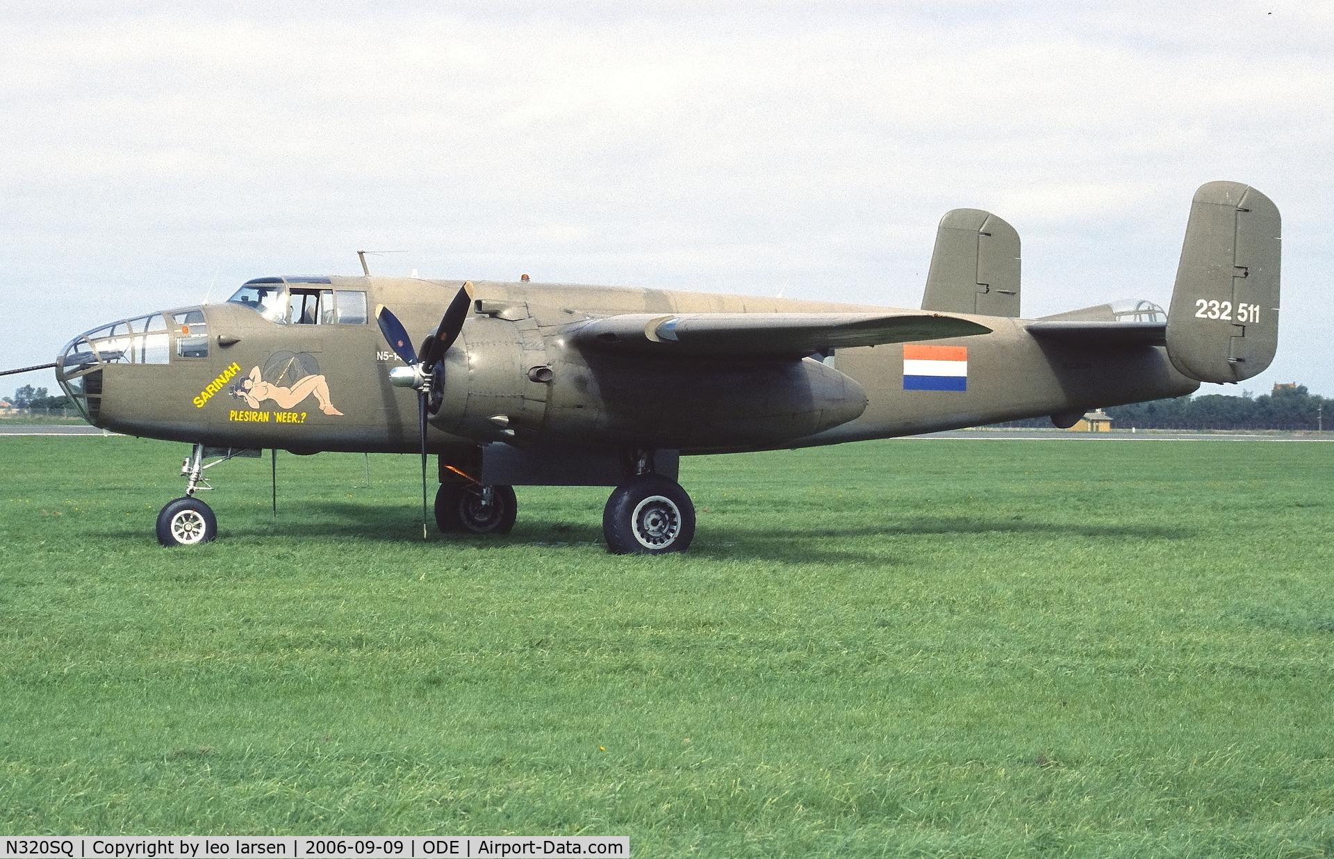 N320SQ, 1944 North American B-25N Mitchell C/N 108-32782, Odense 9.9.2006