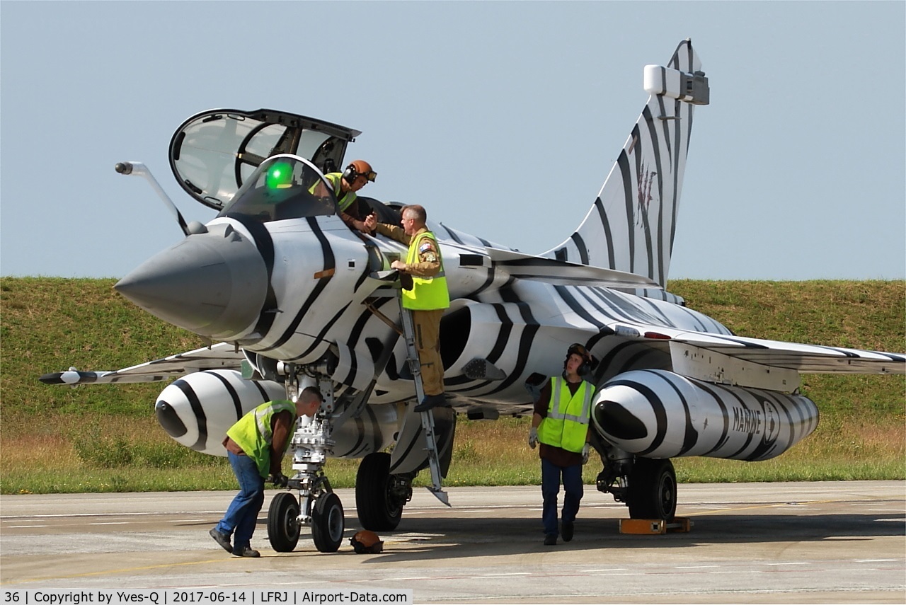 36, Dassault Rafale M C/N 36, Dassault Rafale M, Flight line, Landivisiau Naval Air Base (LFRJ) Tiger Meet 2017