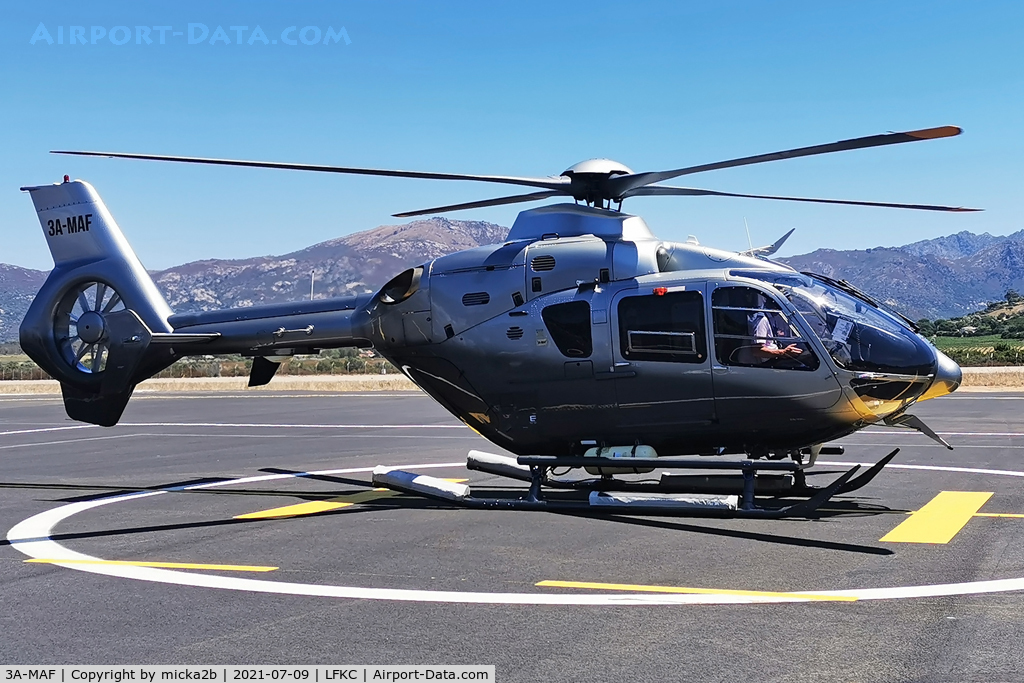 3A-MAF, Airbus Helicopters H-135 C/N 660, Parked
