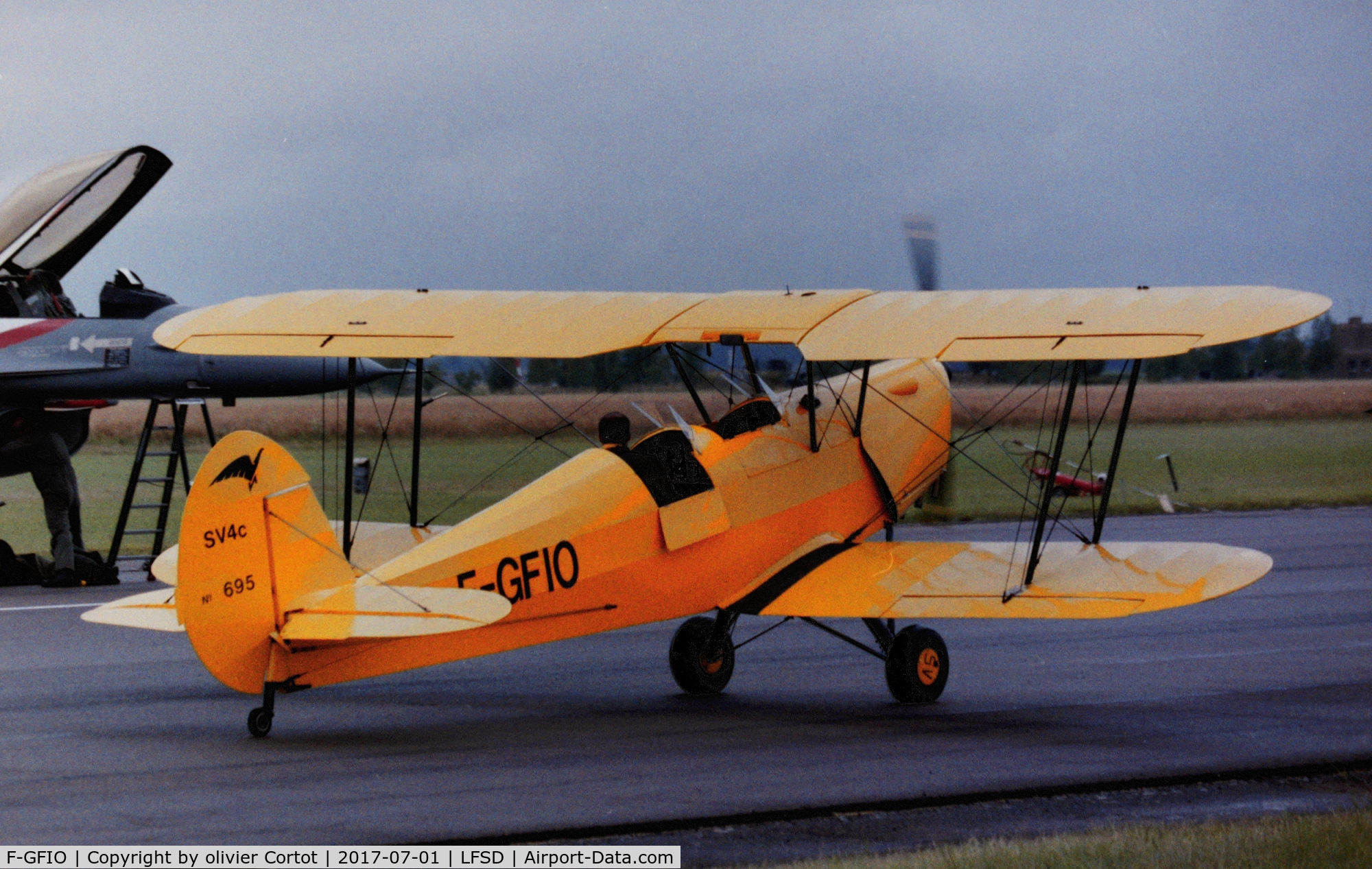 F-GFIO, Stampe-Vertongen SV-4C C/N 695, Dijon airshow 1990