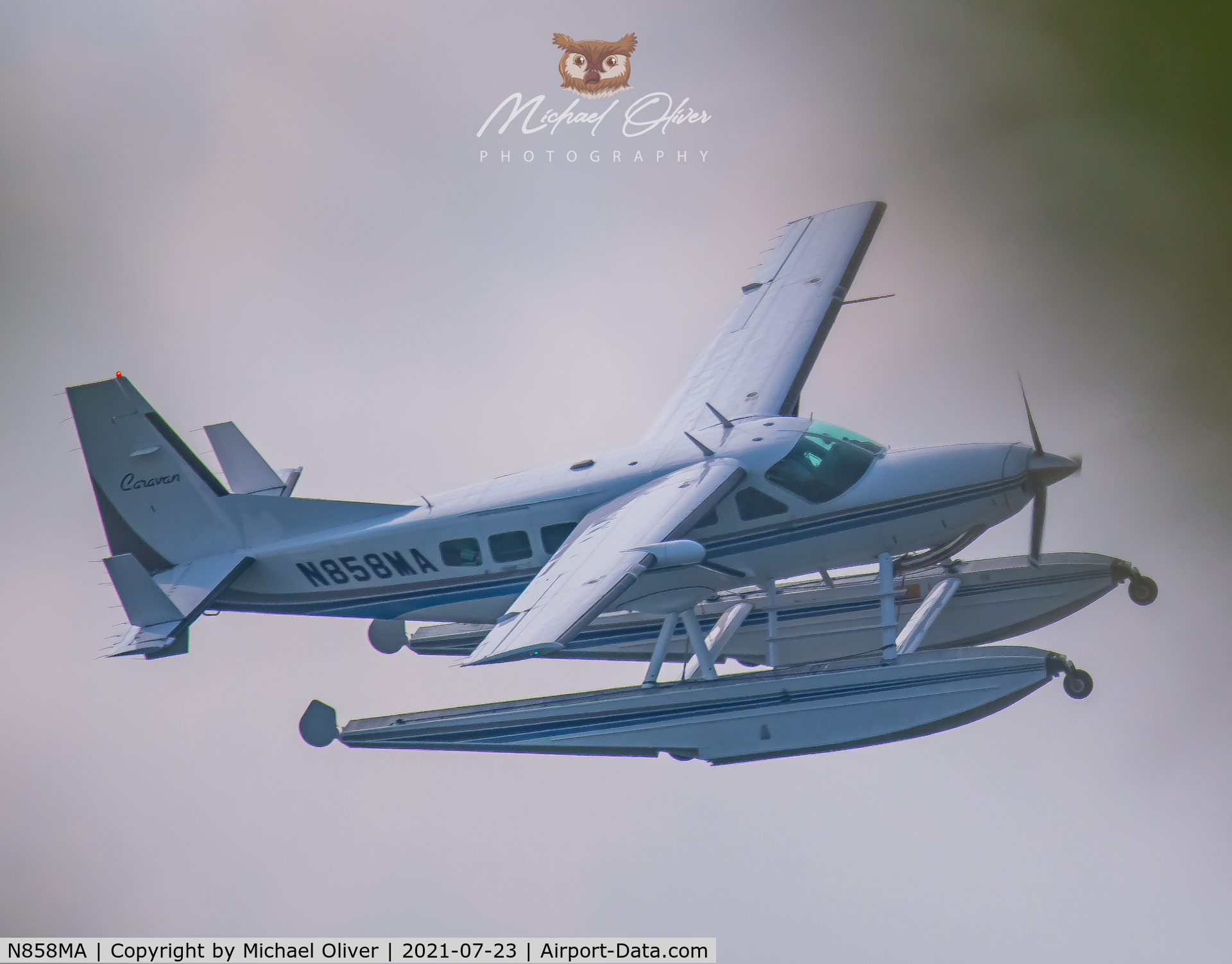 N858MA, 1997 Cessna 208 Caravan I C/N 20800262, Landed on kabekona lake and left 20 minutes later for longville.