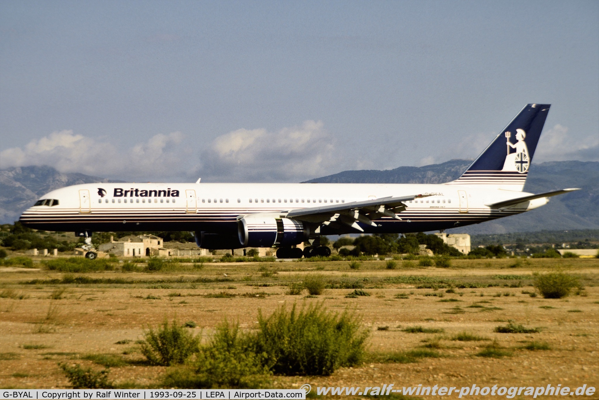 G-BYAL, 1993 Boeing 757-204 C/N 25626, Boeing 757-204 - BY BAL Britannia Airways - 25626  - G-BYAL - 25.09.1993 - PMI