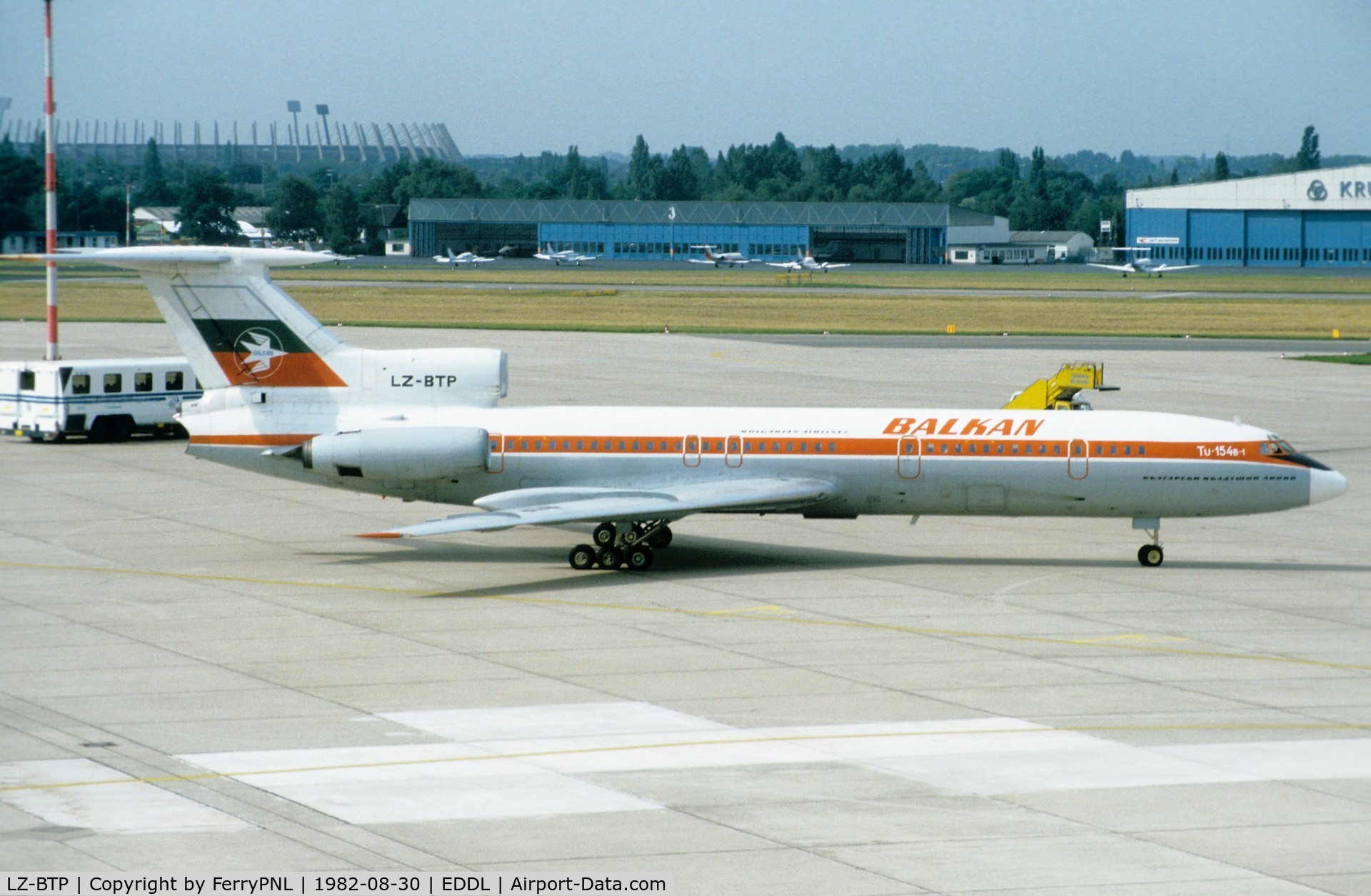 LZ-BTP, 1978 Tupolev Tu-154B-1 C/N 78A278, Balkan Tu154 for departure