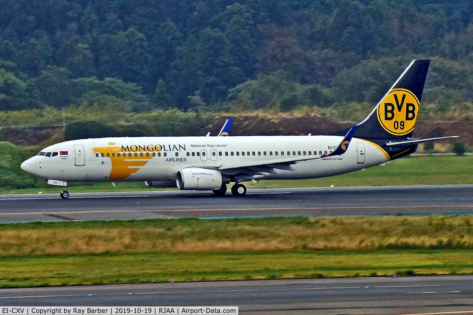 EI-CXV, 2002 Boeing 737-8CX C/N 32364, EI-CXV   Boeing 737-8CX [32364] (MIAT Mongolian Airlines) Tokyo-Narita~JA 19/10/2019