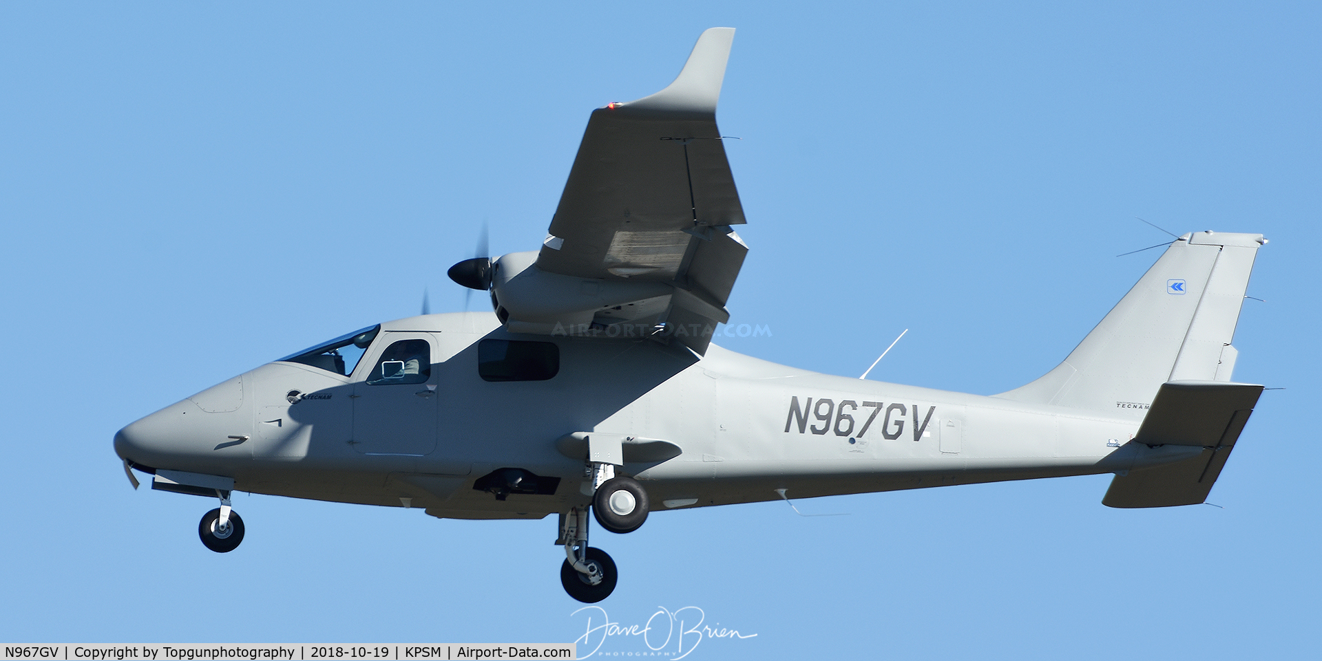 N967GV, 2018 Tecnam P-2006T C/N 244/US, Coming in to land RW34