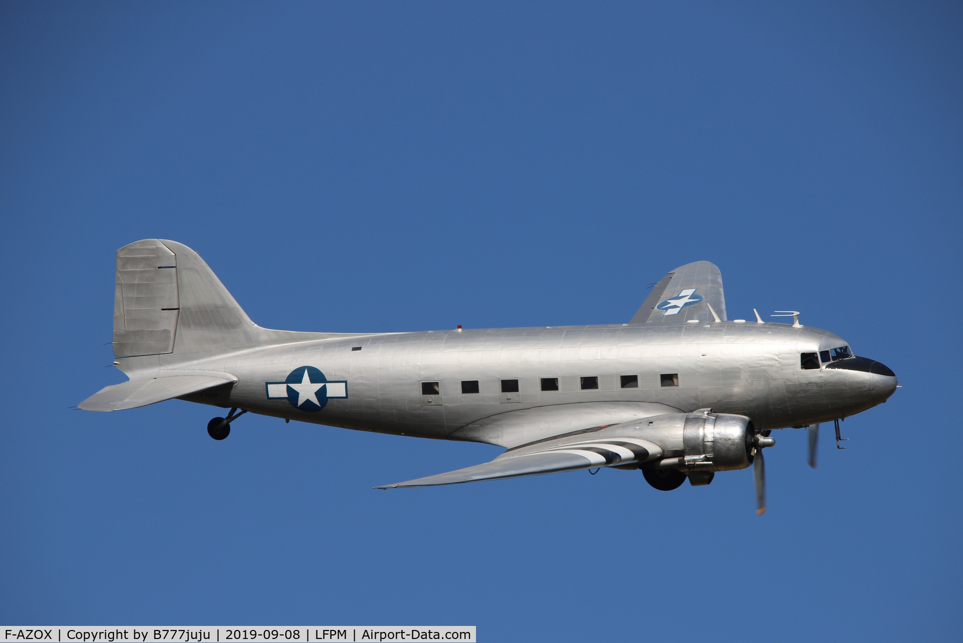 F-AZOX, 1945 Douglas DC-3C-S1C3G (C-47B-35-DK) C/N 16604, during Air Légende 2019