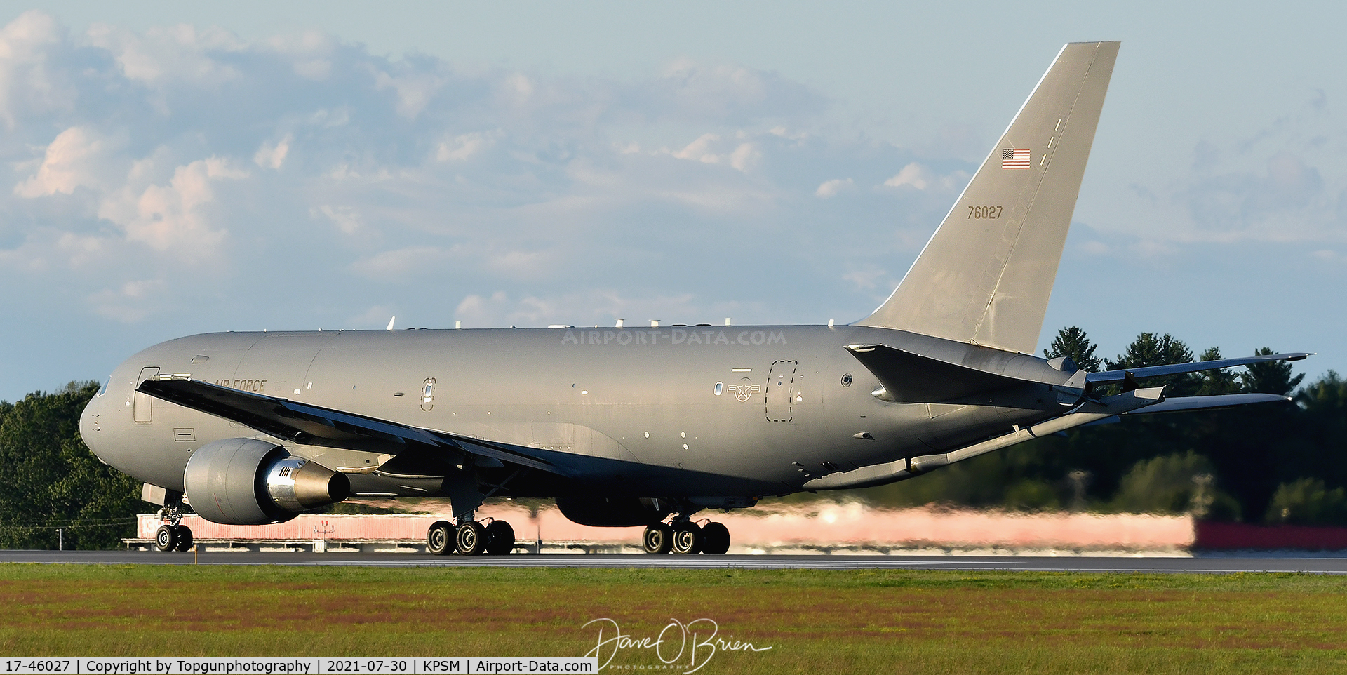 17-46027, 2019 Boeing KC-46A Pegasus (767-2LKC) C/N 34126, REACH303 of the 56th ARS out of Altus AFB departs Pease