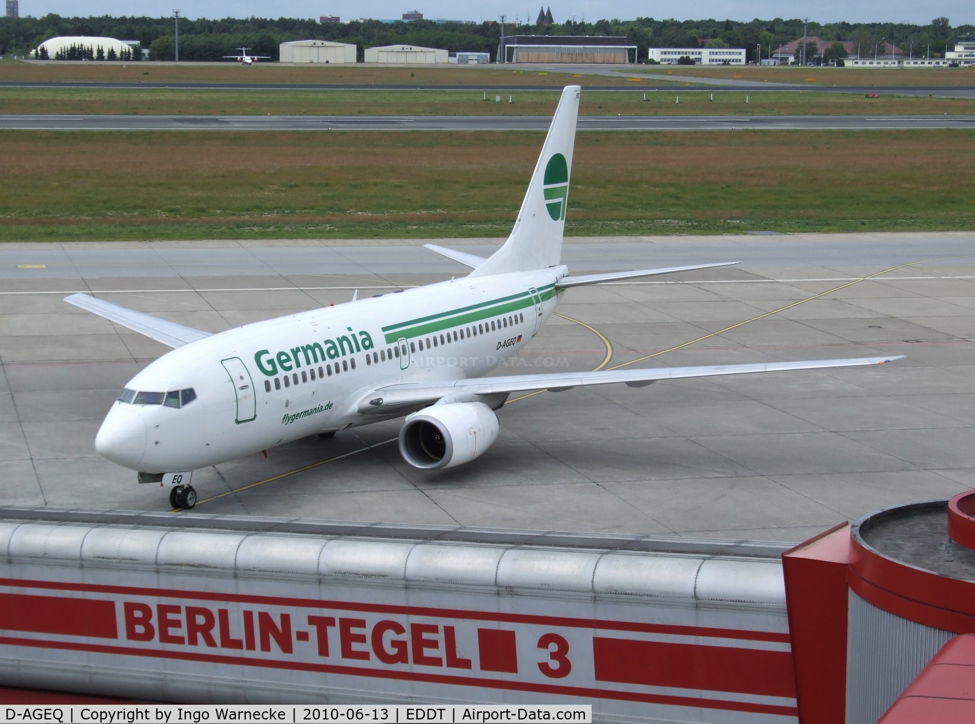 D-AGEQ, 1998 Boeing 737-75B C/N 28103, Boeing 737-75B of Germania at Berlin/Tegel airport