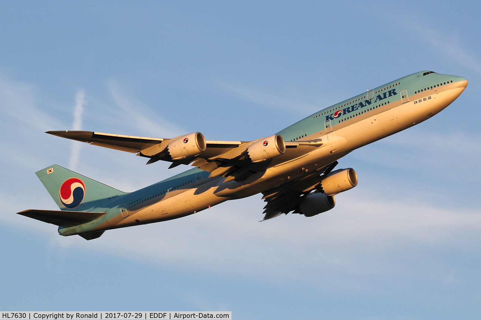 HL7630, 2015 Boeing 747-8B5 C/N 40905, at fra