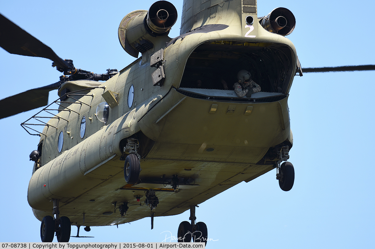 07-08738, 2007 Boeing CH-47F Chinook C/N M.8738, Lifting off and making sure you clear everything near by