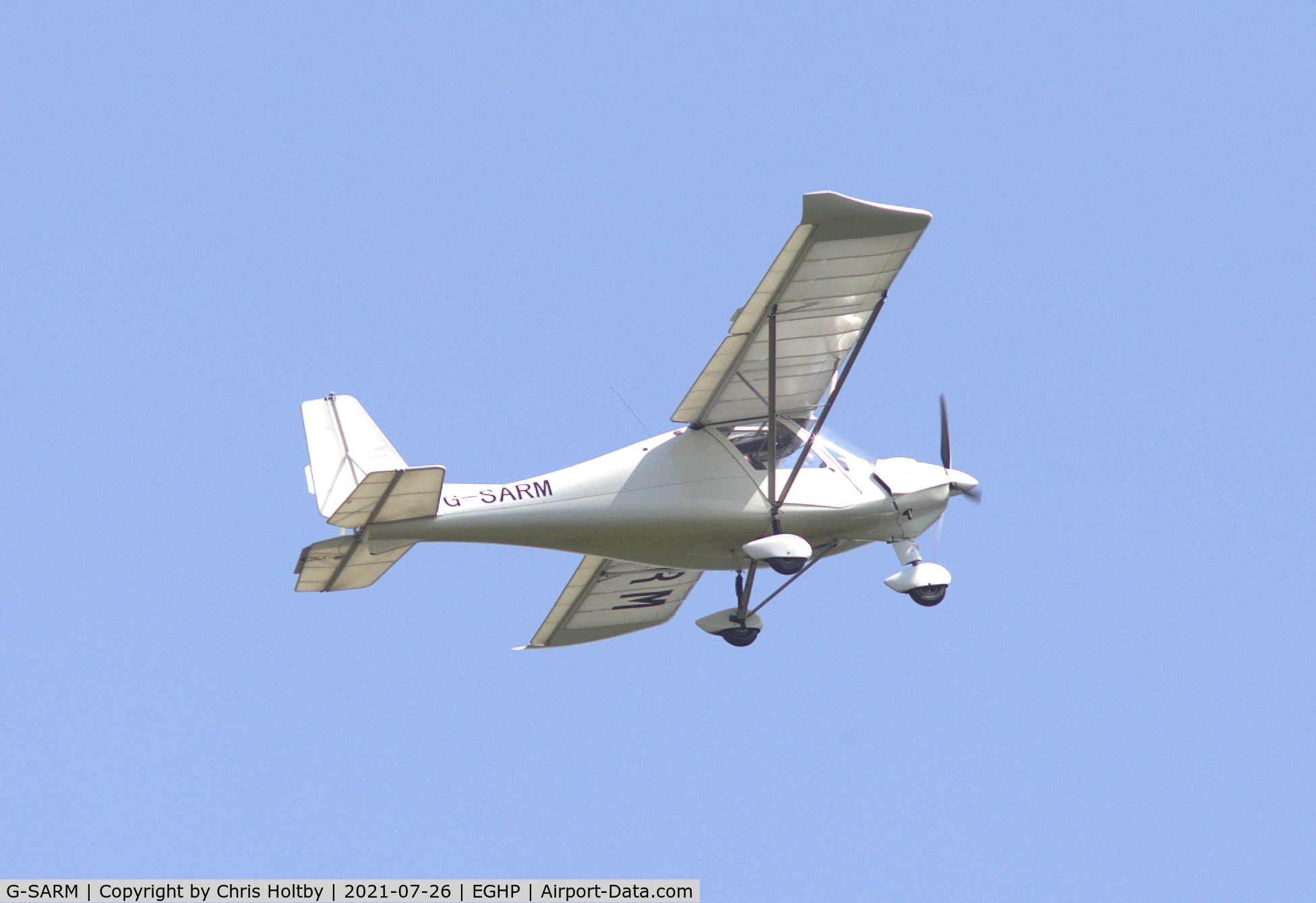 G-SARM, 2005 Comco Ikarus C42 FB100 C/N 0504-6674, Taken off from Popham Airfield