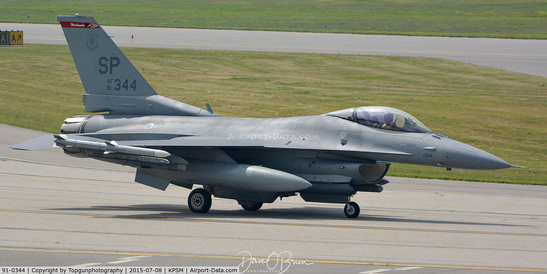 91-0344, General Dynamics F-16CJ Fighting Falcon C/N CC-42, MAZDA61 from Spangdahlem AFB