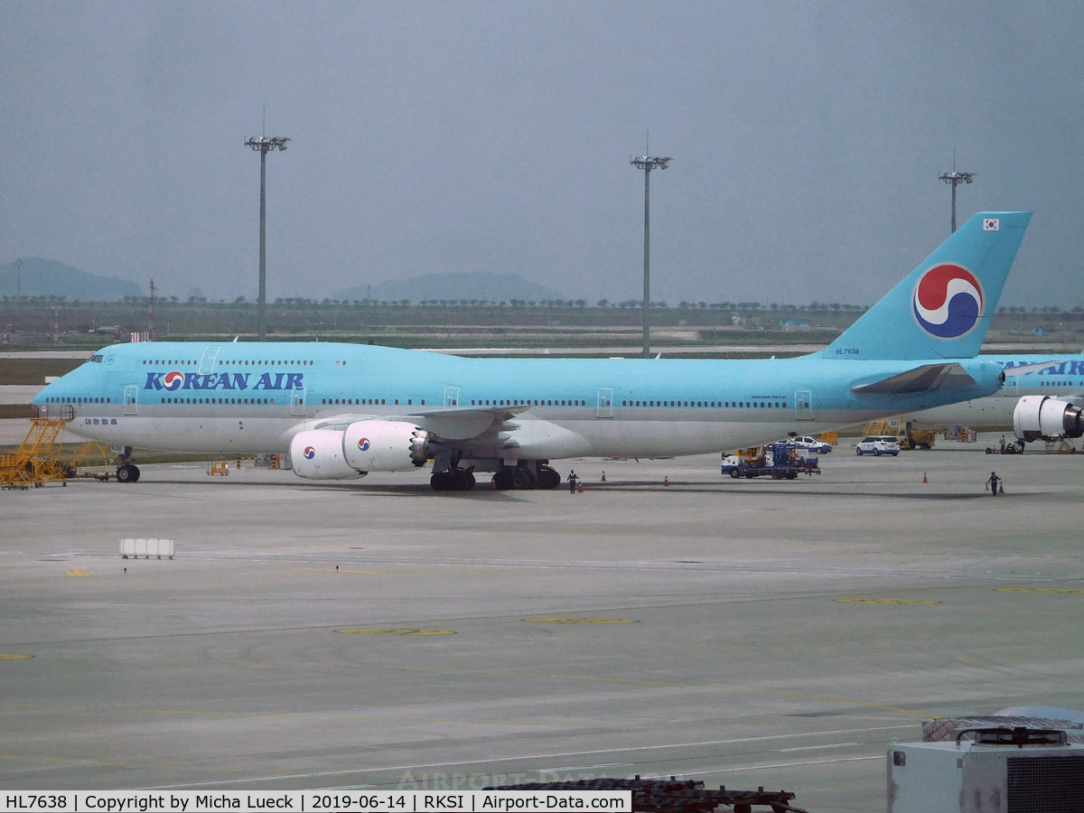 HL7638, 2016 Boeing 747-8B5 C/N 60408, At Incheon