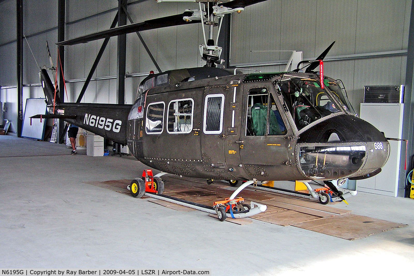 N6195G, 1965 Bell UH-1H Iroquois C/N 4732, N6195G   Bell UH-1D Iroquois [4732] Altenrhein~HB 05/04/2009